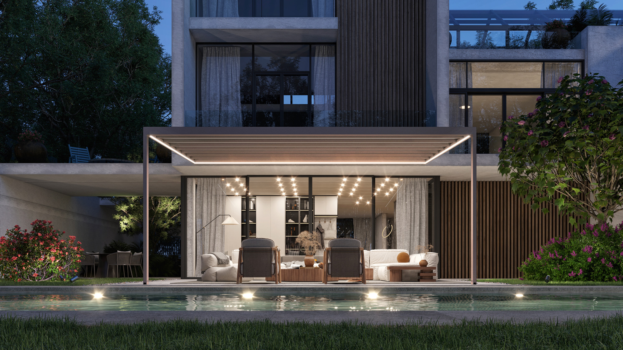 Pergola MID diurna trequart